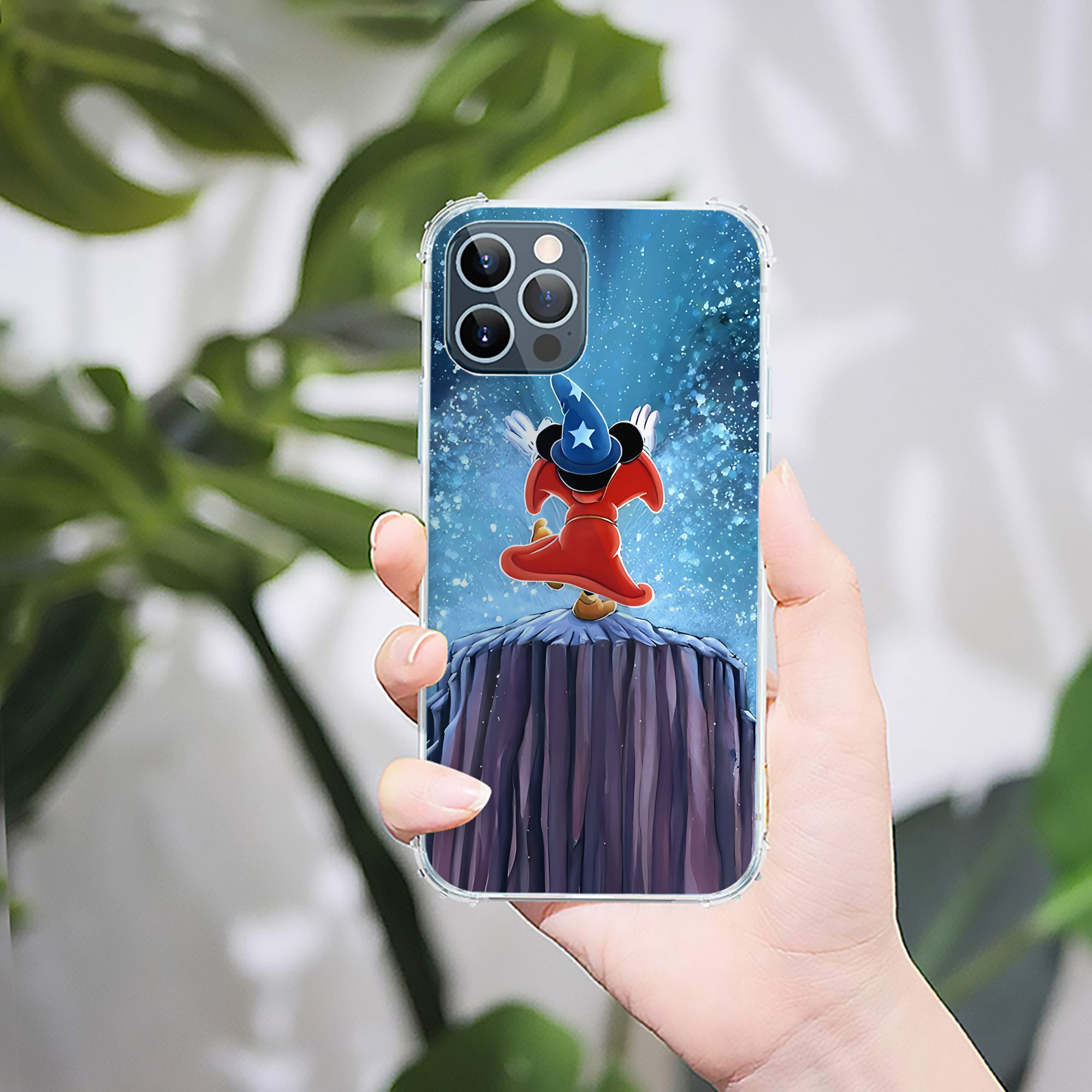 （画像用） ミッキーマウス Mickey Mouse 【iPhone 12シリーズ対応】透明スマホケース（クリアソフトケース）